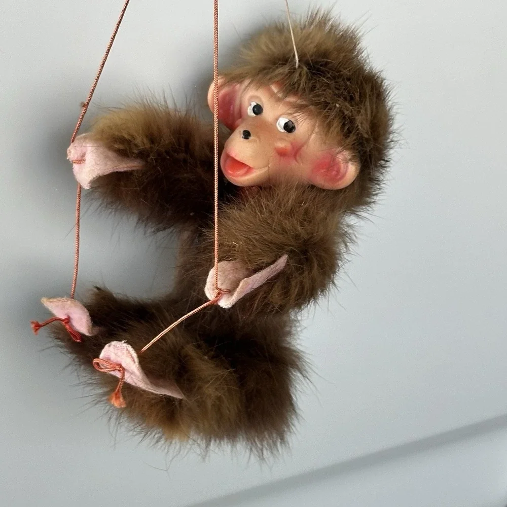 Vintage Monkey Marionette‎ puppet 1980s